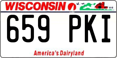 WI license plate 659PKI