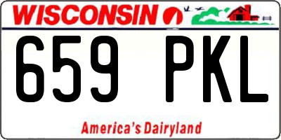 WI license plate 659PKL