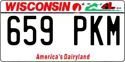 WI license plate 659PKM