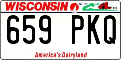 WI license plate 659PKQ
