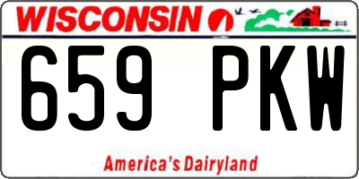 WI license plate 659PKW