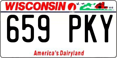 WI license plate 659PKY