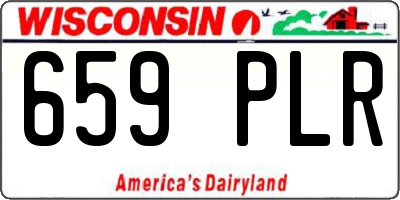 WI license plate 659PLR
