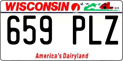 WI license plate 659PLZ