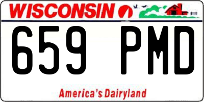 WI license plate 659PMD