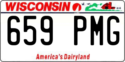 WI license plate 659PMG