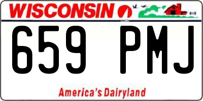 WI license plate 659PMJ