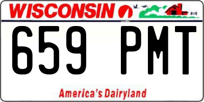 WI license plate 659PMT