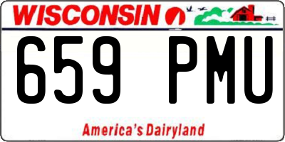 WI license plate 659PMU