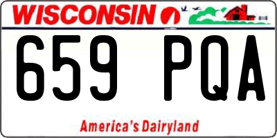 WI license plate 659PQA