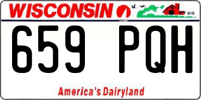 WI license plate 659PQH