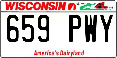 WI license plate 659PWY
