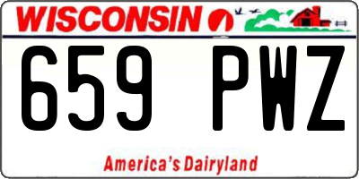 WI license plate 659PWZ