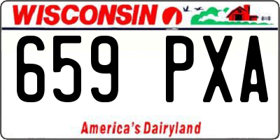 WI license plate 659PXA