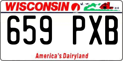 WI license plate 659PXB