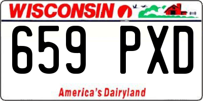 WI license plate 659PXD