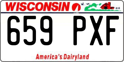 WI license plate 659PXF