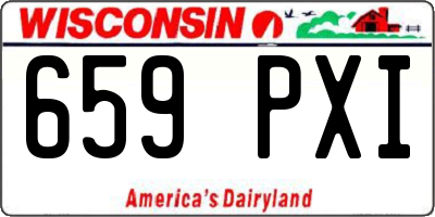 WI license plate 659PXI