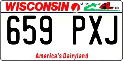 WI license plate 659PXJ