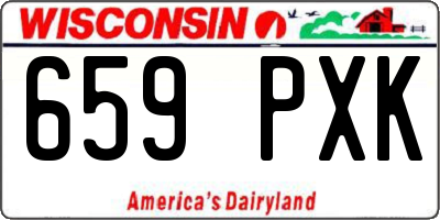 WI license plate 659PXK