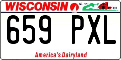 WI license plate 659PXL