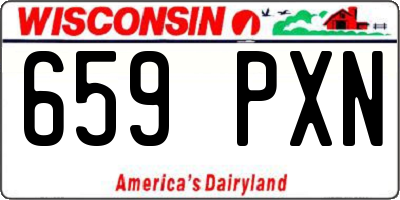 WI license plate 659PXN