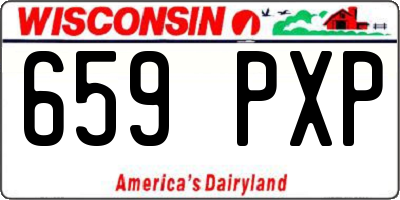 WI license plate 659PXP