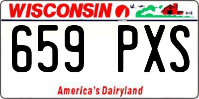 WI license plate 659PXS
