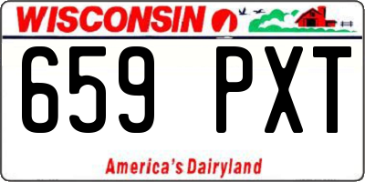 WI license plate 659PXT