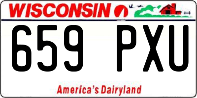 WI license plate 659PXU