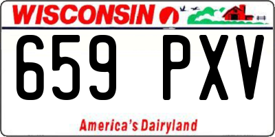 WI license plate 659PXV