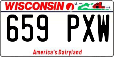 WI license plate 659PXW