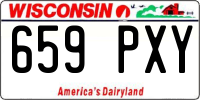 WI license plate 659PXY