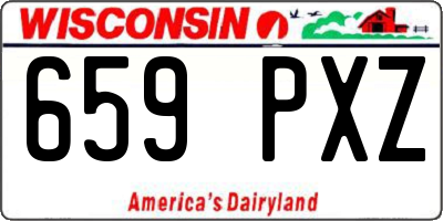 WI license plate 659PXZ