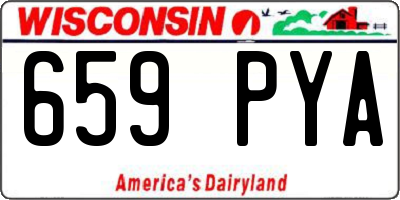 WI license plate 659PYA