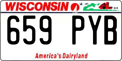 WI license plate 659PYB