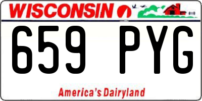 WI license plate 659PYG