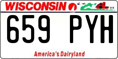 WI license plate 659PYH