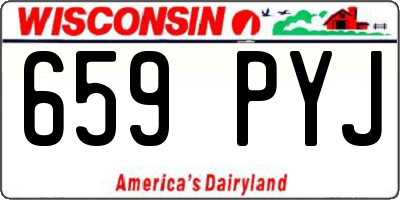 WI license plate 659PYJ