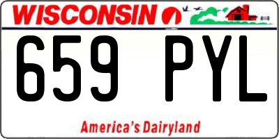 WI license plate 659PYL