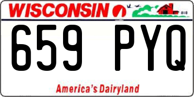 WI license plate 659PYQ