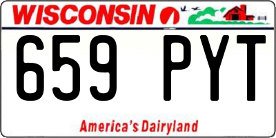 WI license plate 659PYT