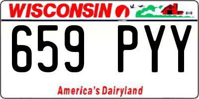 WI license plate 659PYY