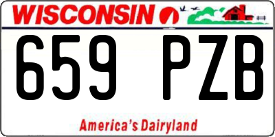 WI license plate 659PZB