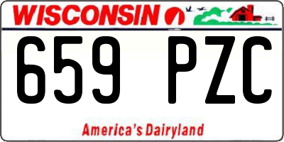 WI license plate 659PZC
