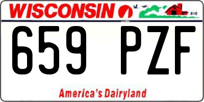 WI license plate 659PZF