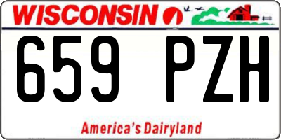 WI license plate 659PZH