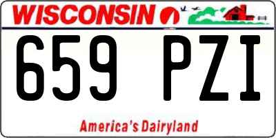 WI license plate 659PZI