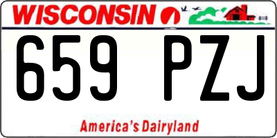 WI license plate 659PZJ