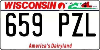 WI license plate 659PZL